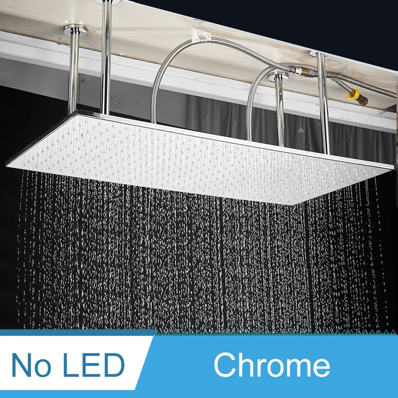 Shinesia LED Bathroom Shower System Ceiling Mounted Rainfall