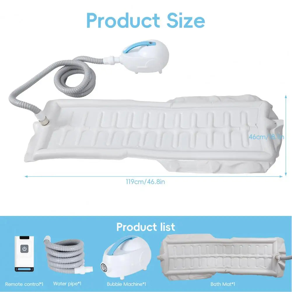 Non-Slip Bubble Bath Mat With Suction Cups For Spa