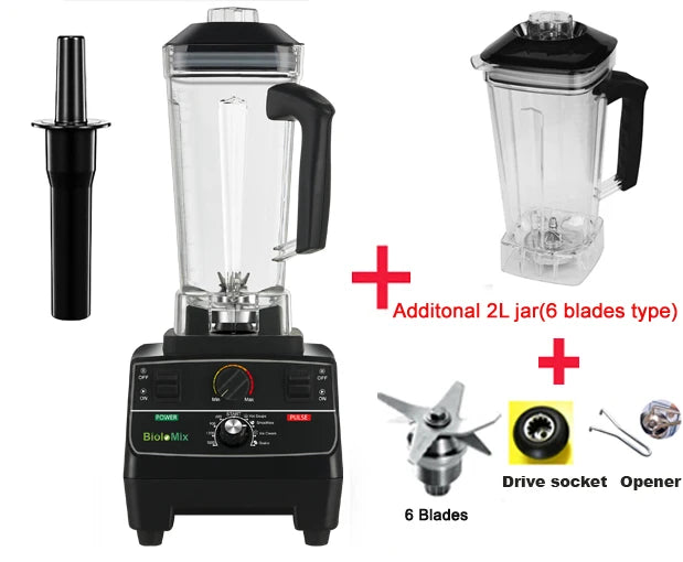 BioloMix 2200W Smart Timer Professional Blender
