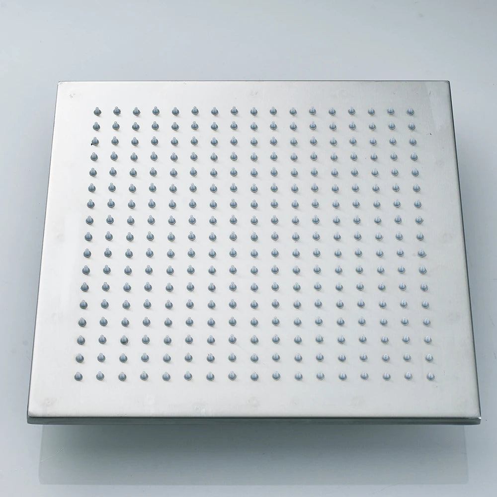 Shinesia LED Rainfall Shower Head Stainless Steel Bathroom Accessory