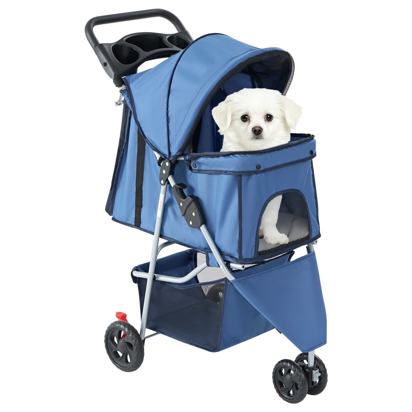 JHK 3 Wheel Foldable Pet Stroller for Dogs and Cats