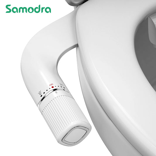 SAMODRA Bidet Non-Electric Toilet Attachment With Dual Nozzles Brass Inlet