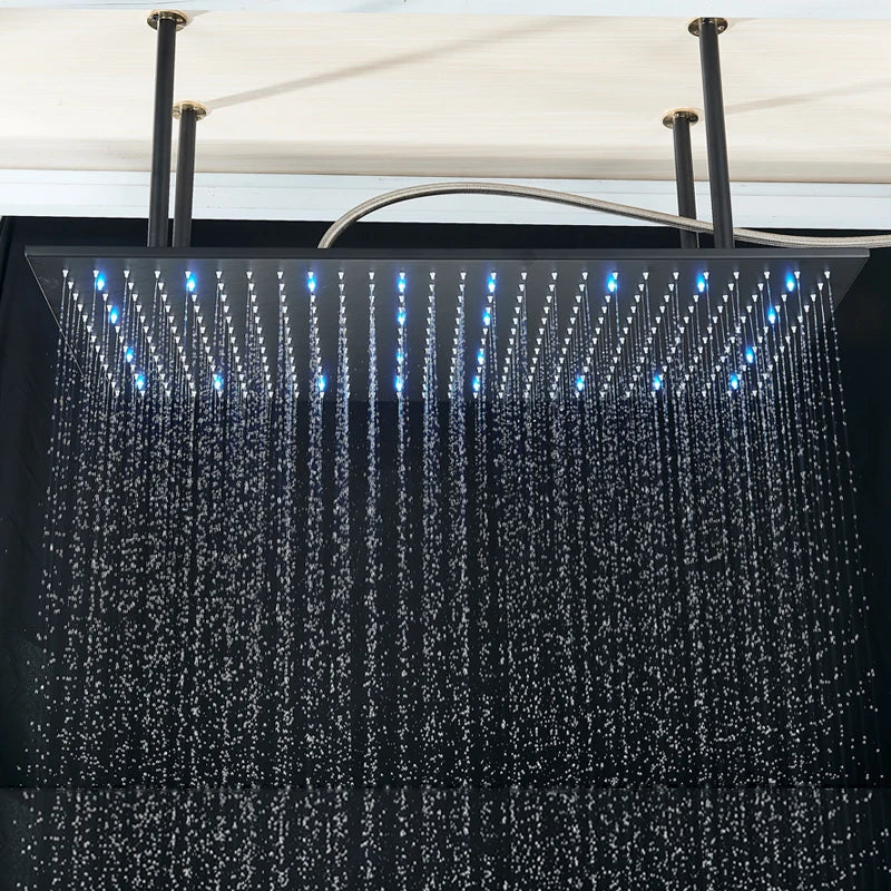 Shinesia LED Bathroom Shower System Ceiling Mounted Rainfall