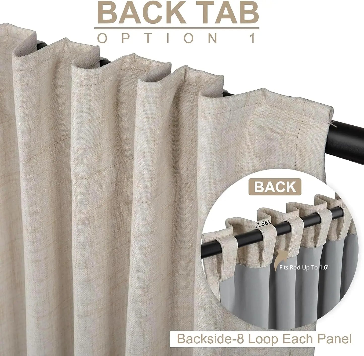Thermal Blackout Curtains For Bedroom And Living Room