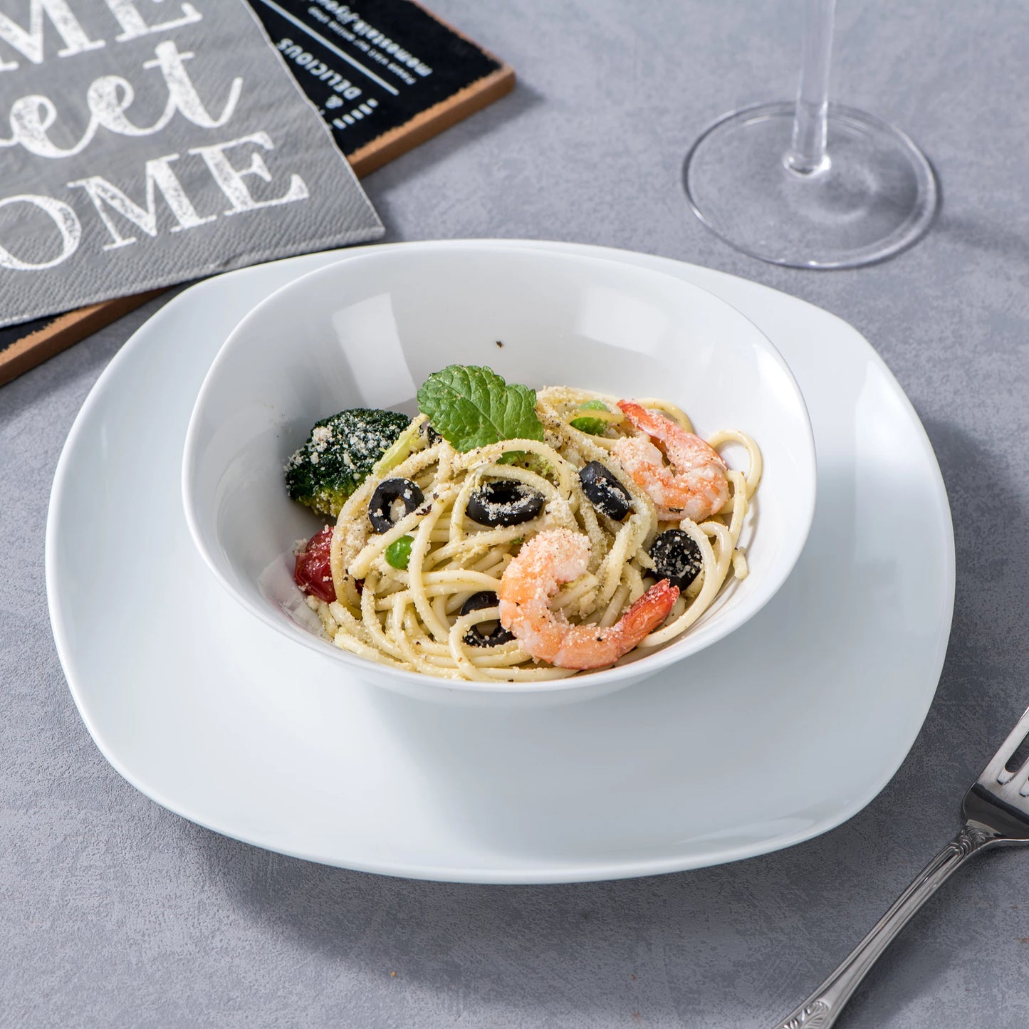 Malacasa Elisa 24 Piece Ceramic Dinnerware Set For Six