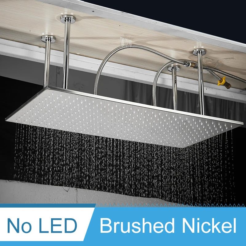 Shinesia LED Bathroom Shower System Ceiling Mounted Rainfall