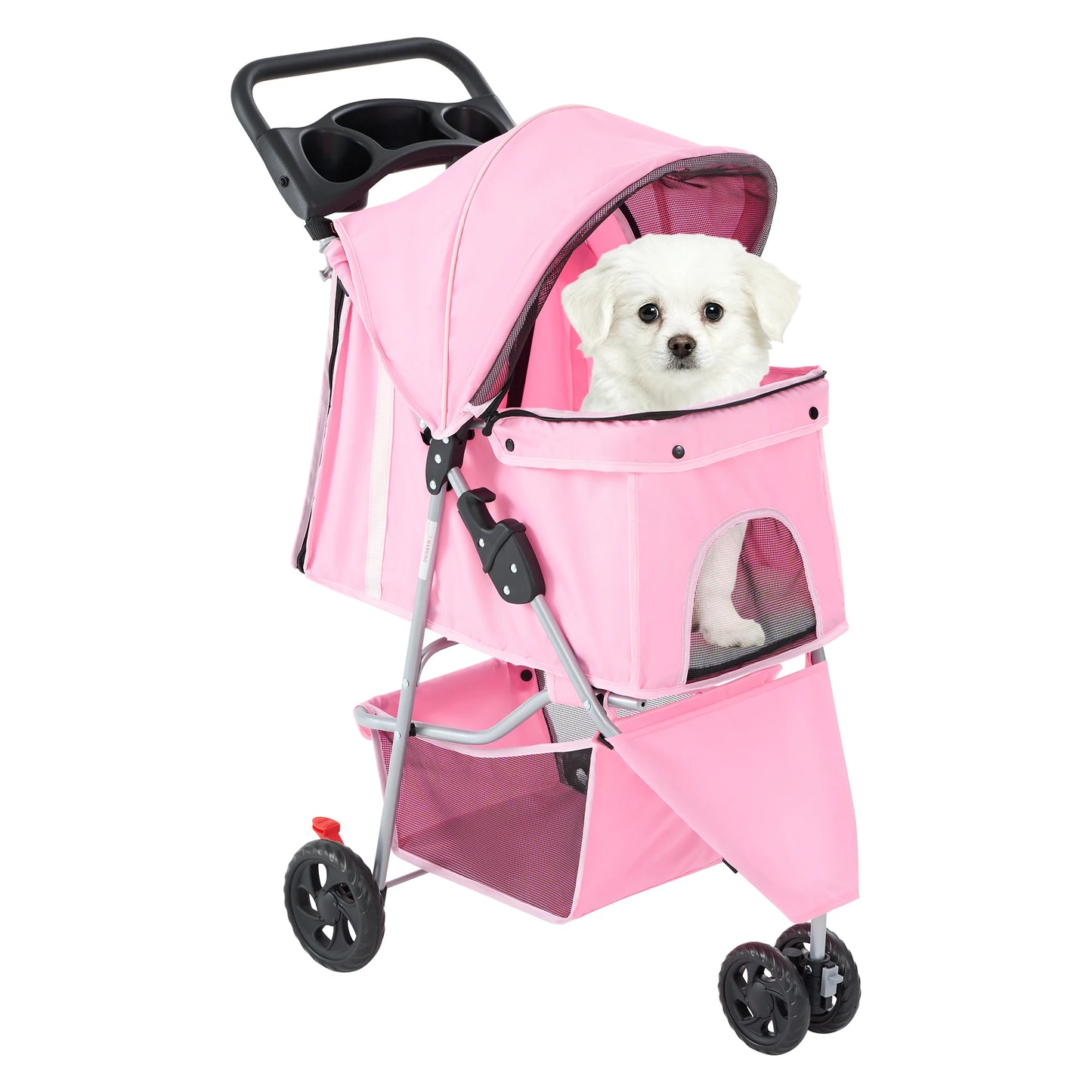 JHK 3 Wheel Foldable Pet Stroller for Dogs and Cats
