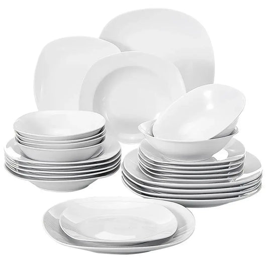 Malacasa Elisa Ceramic Dinnerware Set For Six