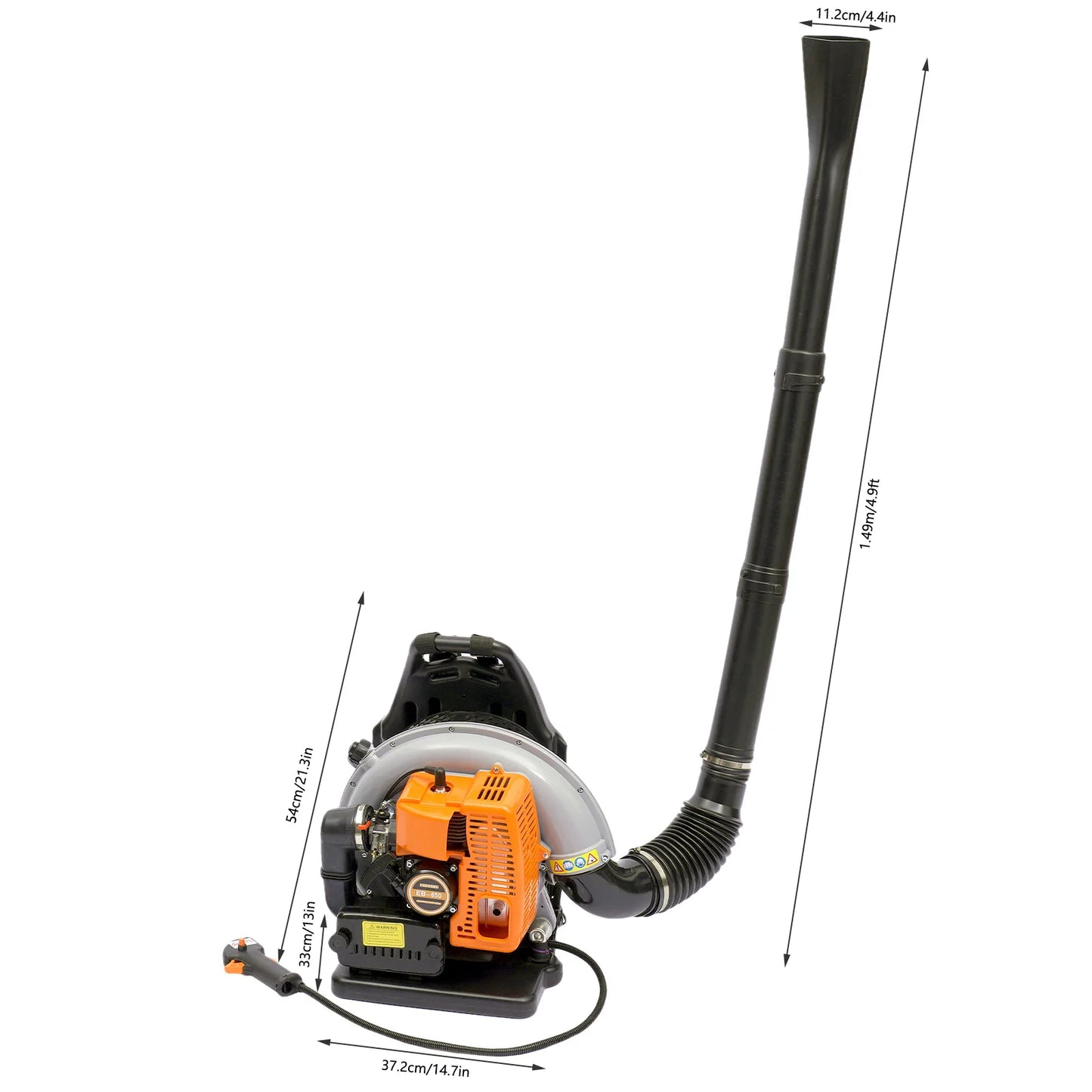 Gasoline Powered Backpack Leaf Blower With Air Cooled System
