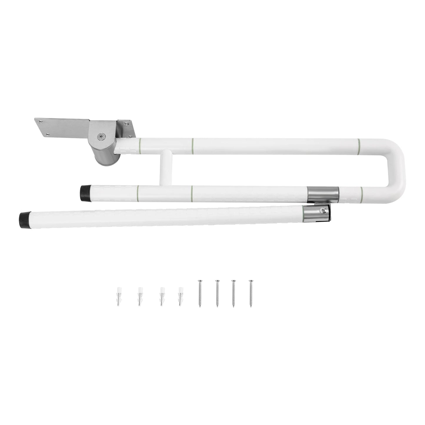 Fold Down Toilet Rail Grab Bar Non Slip Handicap Support
