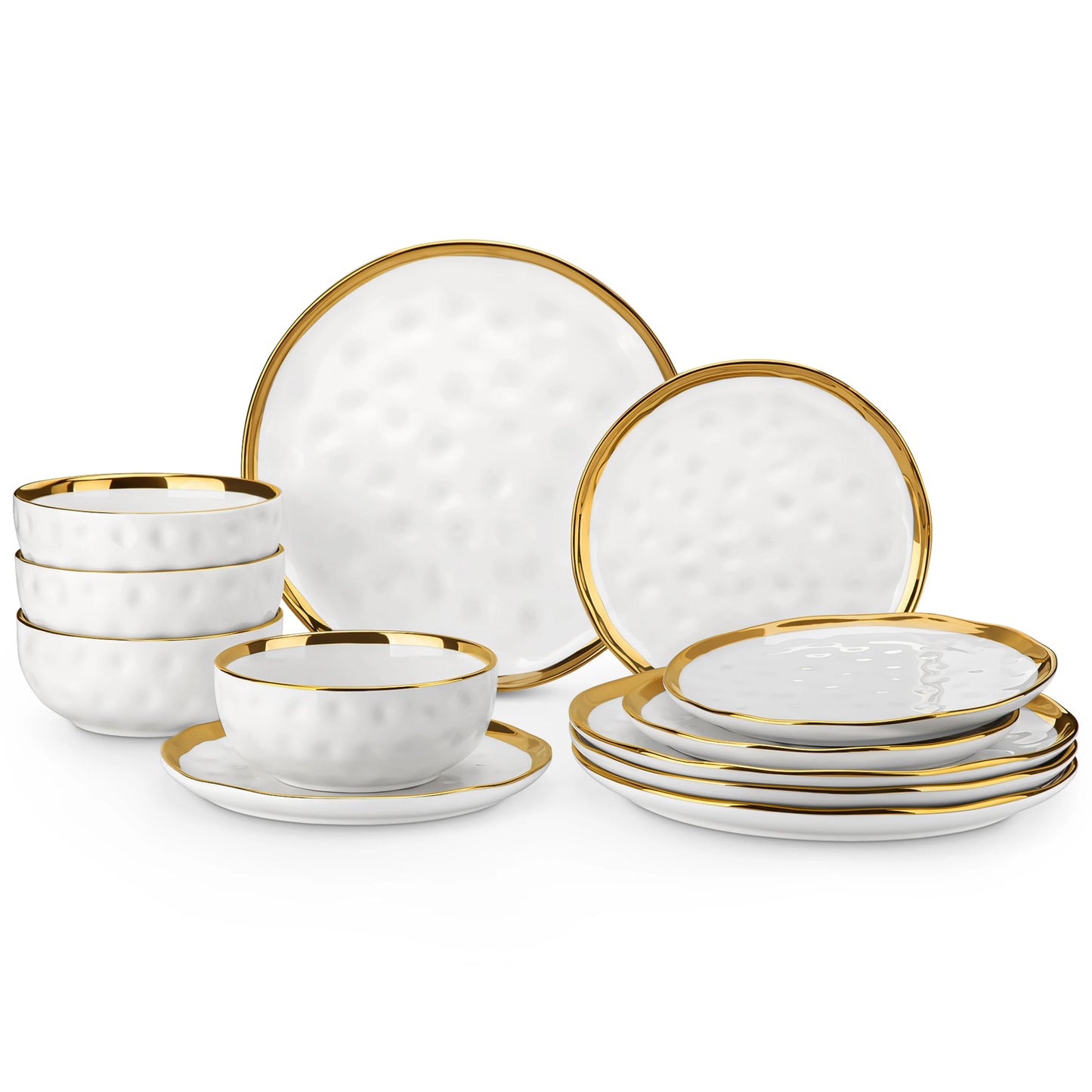 Malacasa Ceramic Dinnerware Set With Plates And Bowls