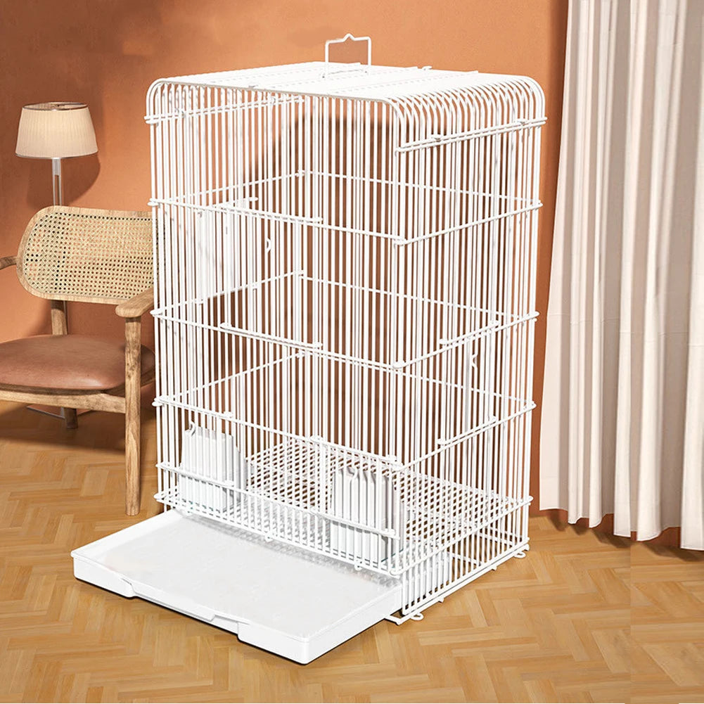 Wrought Iron Parrot Cage Portable With Removable Tray