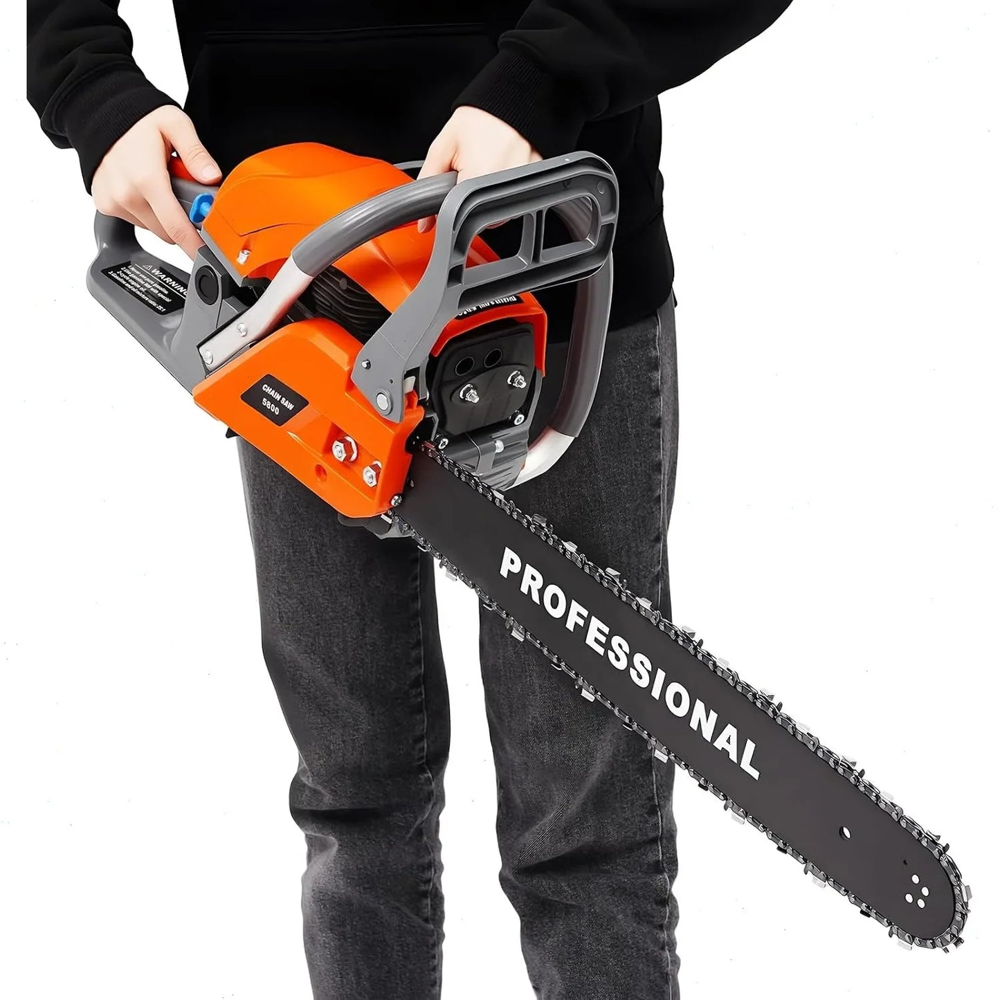 Bymaocar Gasoline Chainsaw 58cc Single Cylinder Engine