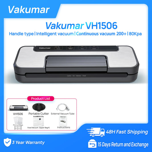 Vakumar Automatic Vacuum Sealer Machine For Sous Vide Household Use