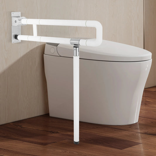Fold Down Toilet Rail Grab Bar Non Slip Handicap Support