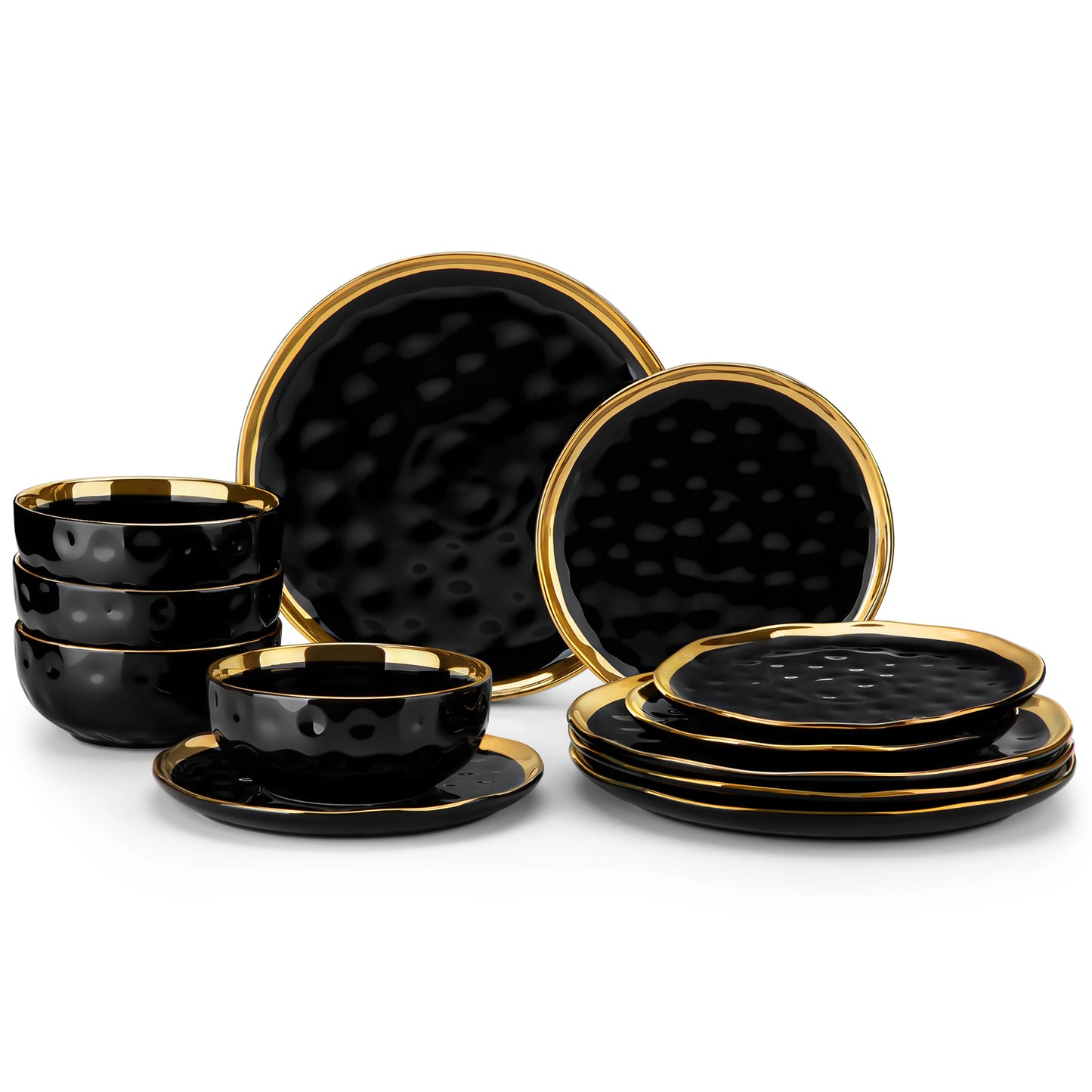 Malacasa Ceramic Dinnerware Set With Plates And Bowls