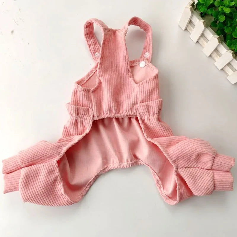 Cute Dog Jumpsuit Overalls For Dogs Soft Polyester Fabric