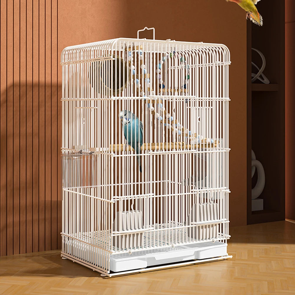 Wrought Iron Parrot Cage Portable With Removable Tray