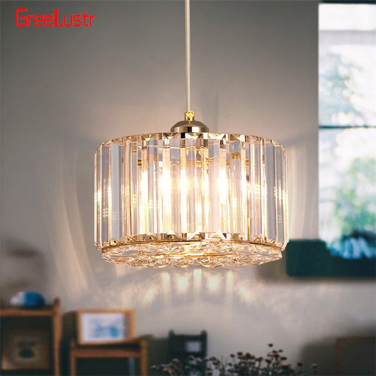 GreeLustr Luxury Led Crystal Pendant Ceiling Light For Bedroom Dining