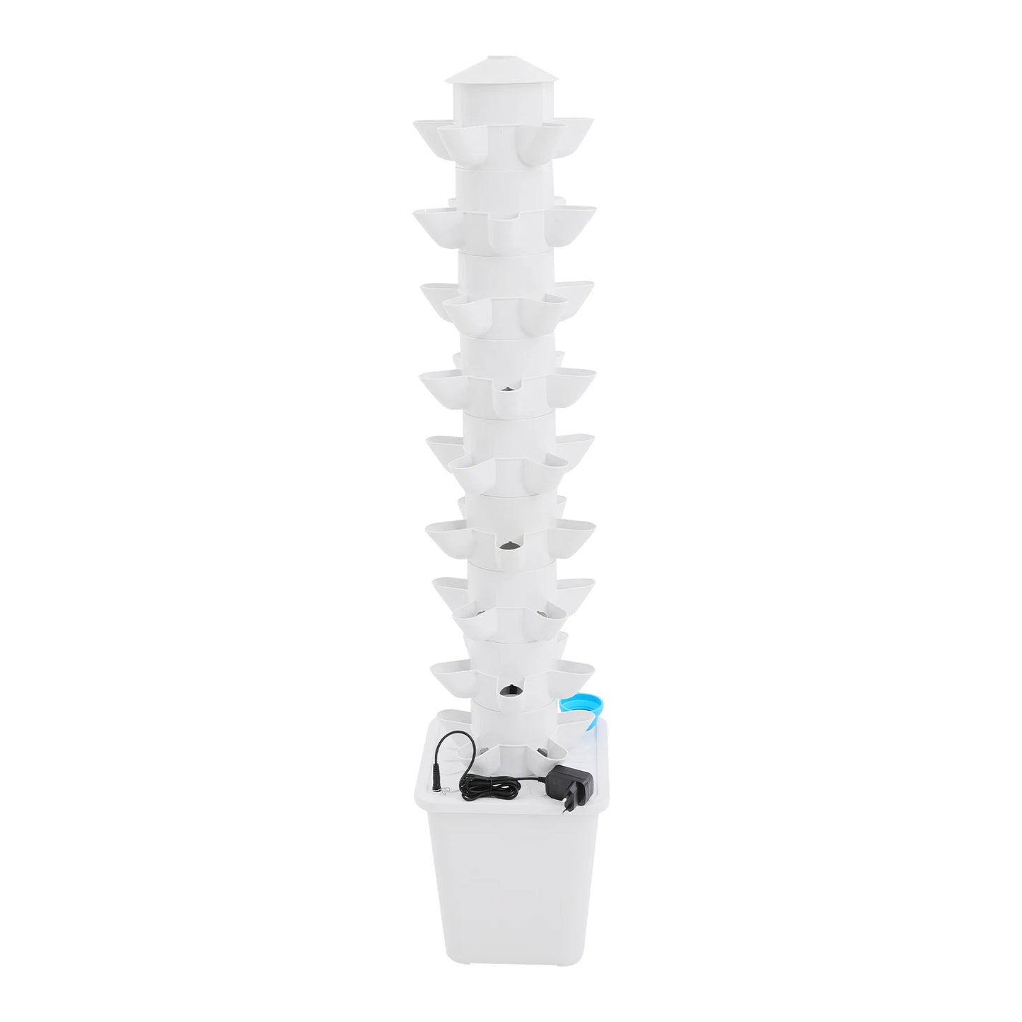 Hydroponic Vertical Garden Tower With 45 Holes For Balcony Greenhouse