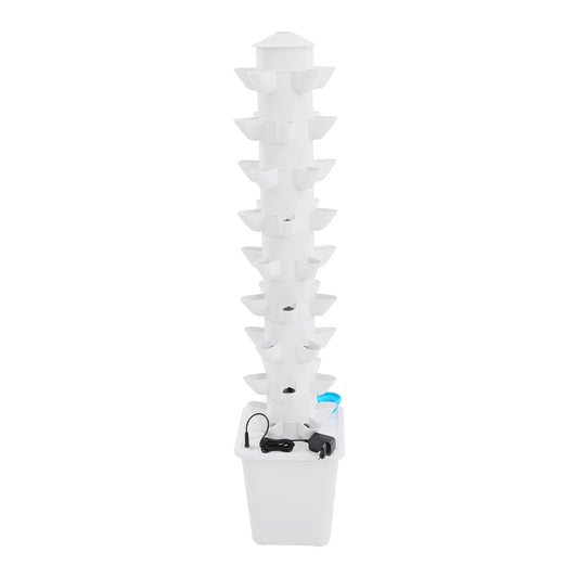 Hydroponic Vertical Garden Tower With 45 Holes For Balcony Greenhouse