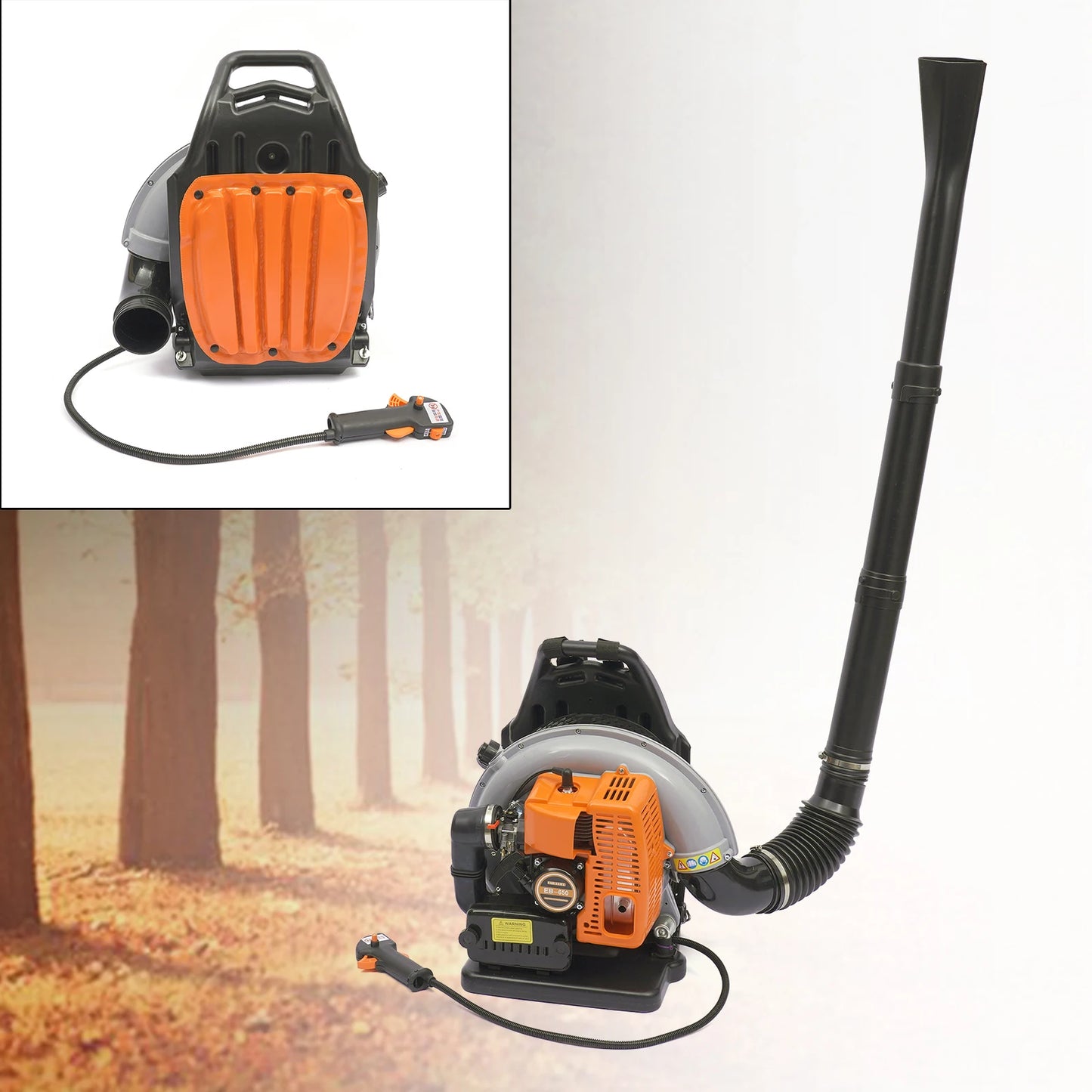 Gasoline Powered Backpack Leaf Blower With Air Cooled System