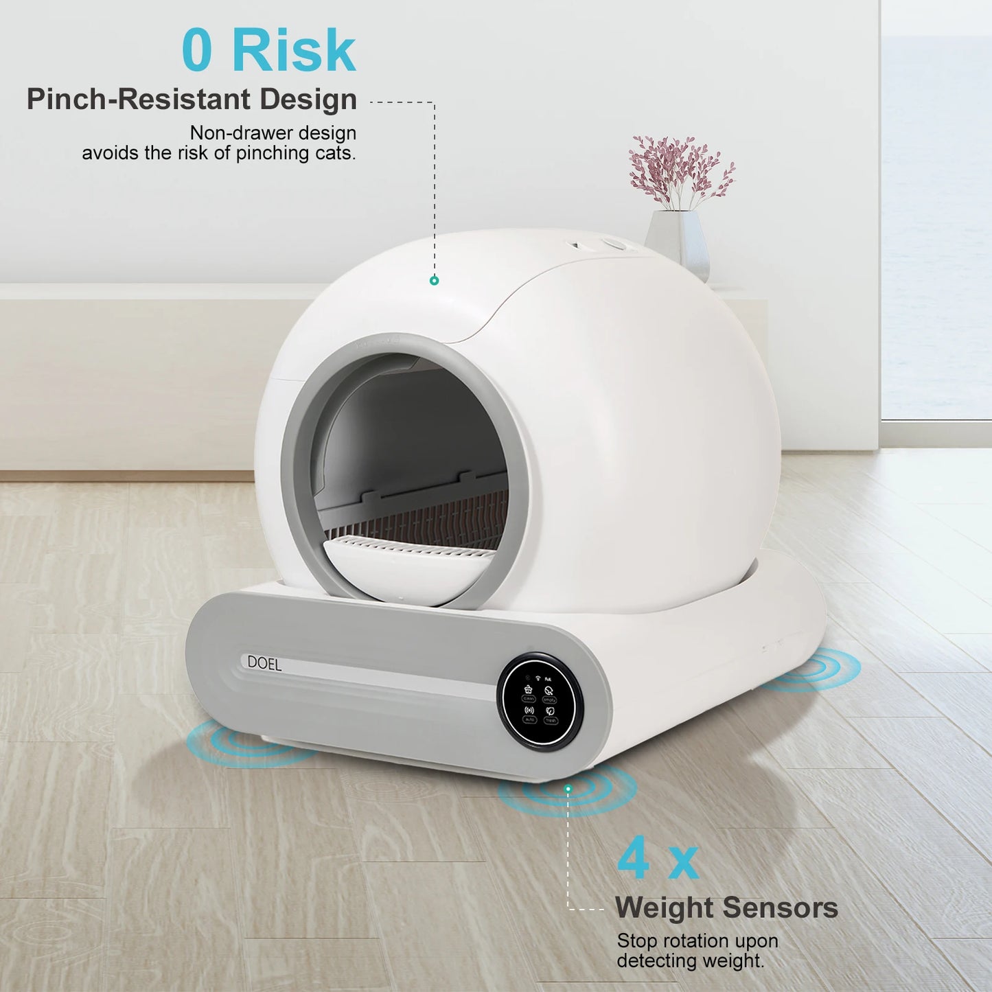DOEL Automatic Self-Cleaning Litter Box With App Control For Multi-Cat