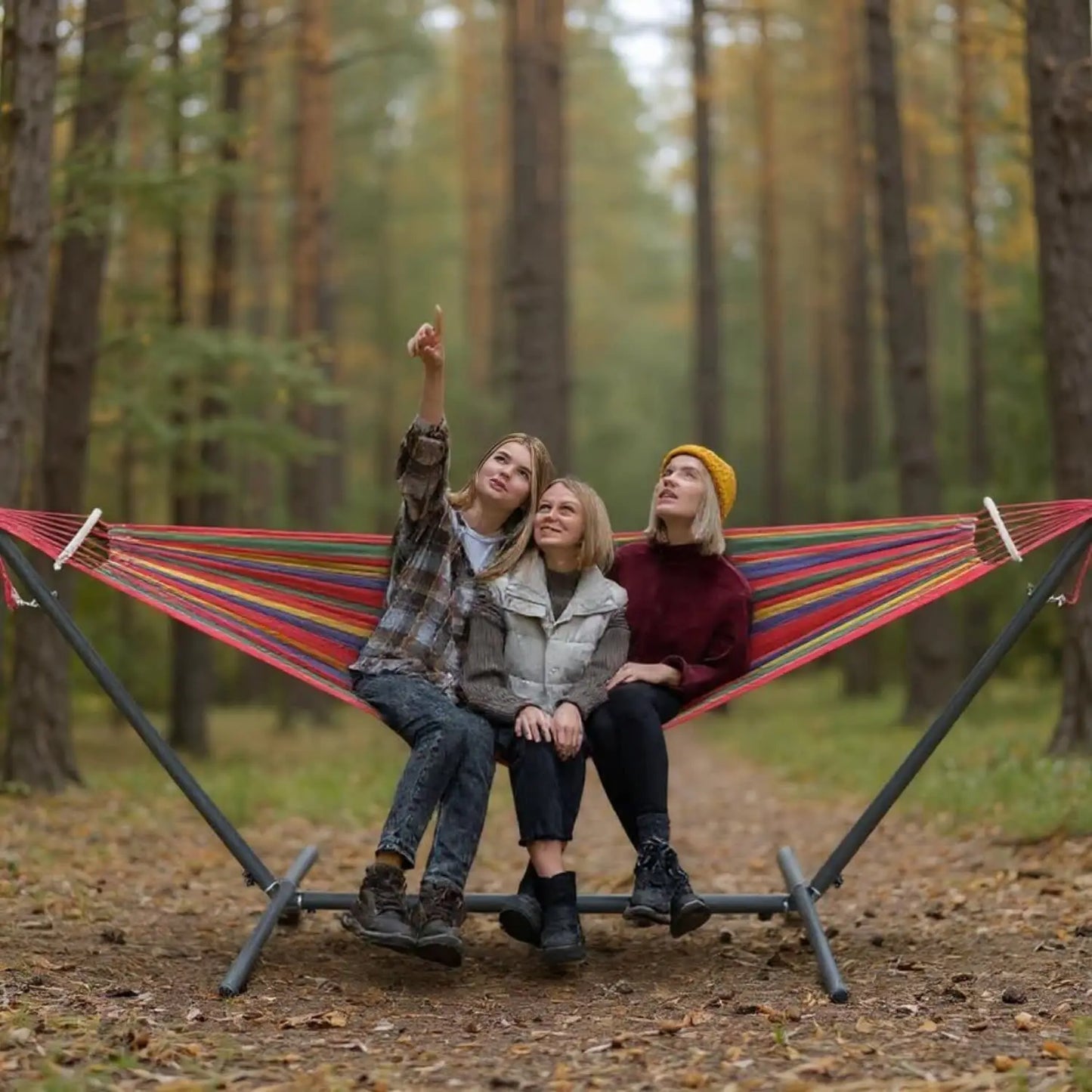 Gyroor Adjustable Stand Hammock 600lb Capacity Outdoor Relaxation