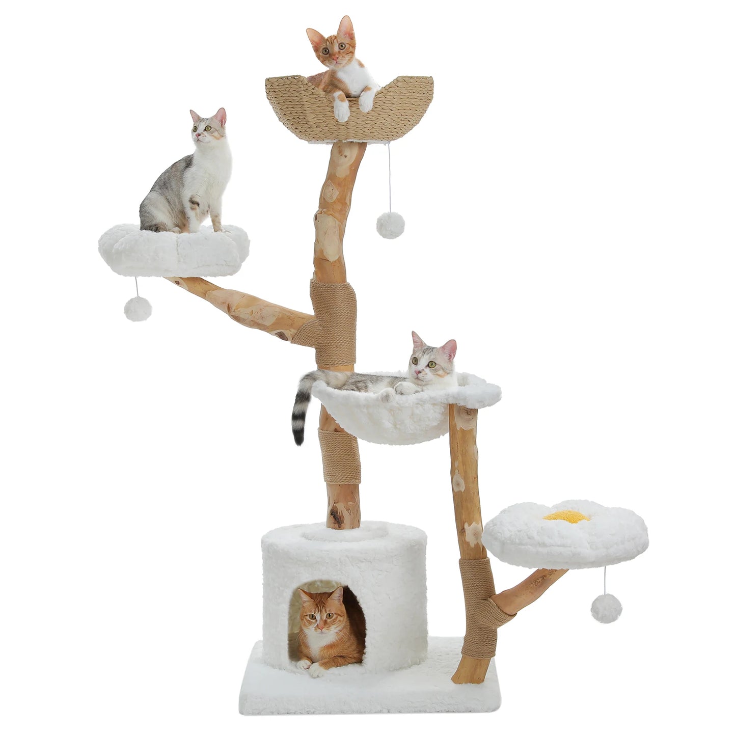 PAWZ Road Cat Tree Tower With Sisal Scratching Post Bed