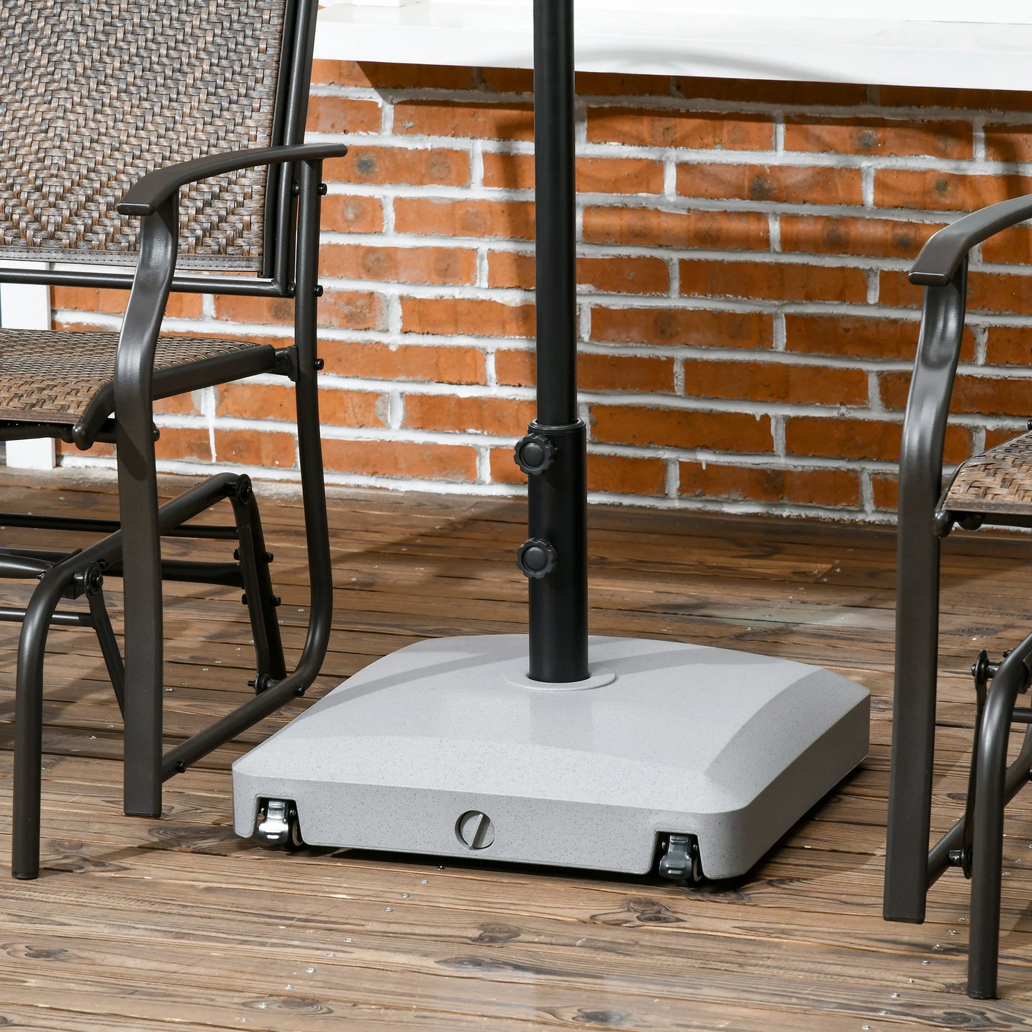 Patio Umbrella Base With Wheels Water Or Sand Fill