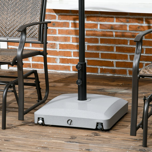 Patio Umbrella Base With Wheels Water Or Sand Fill