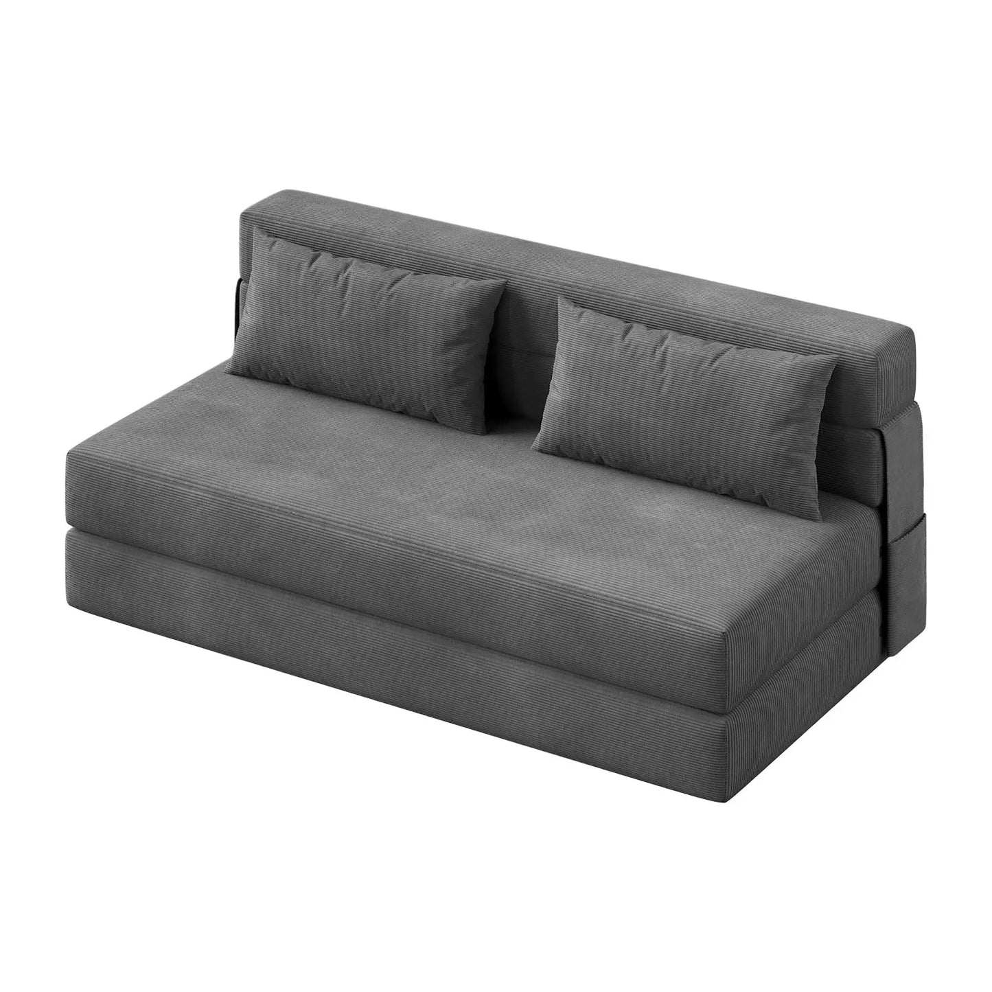 HobbyLane 4 In 1 Folding Sofa Bed Corduroy Loveseat Pillow