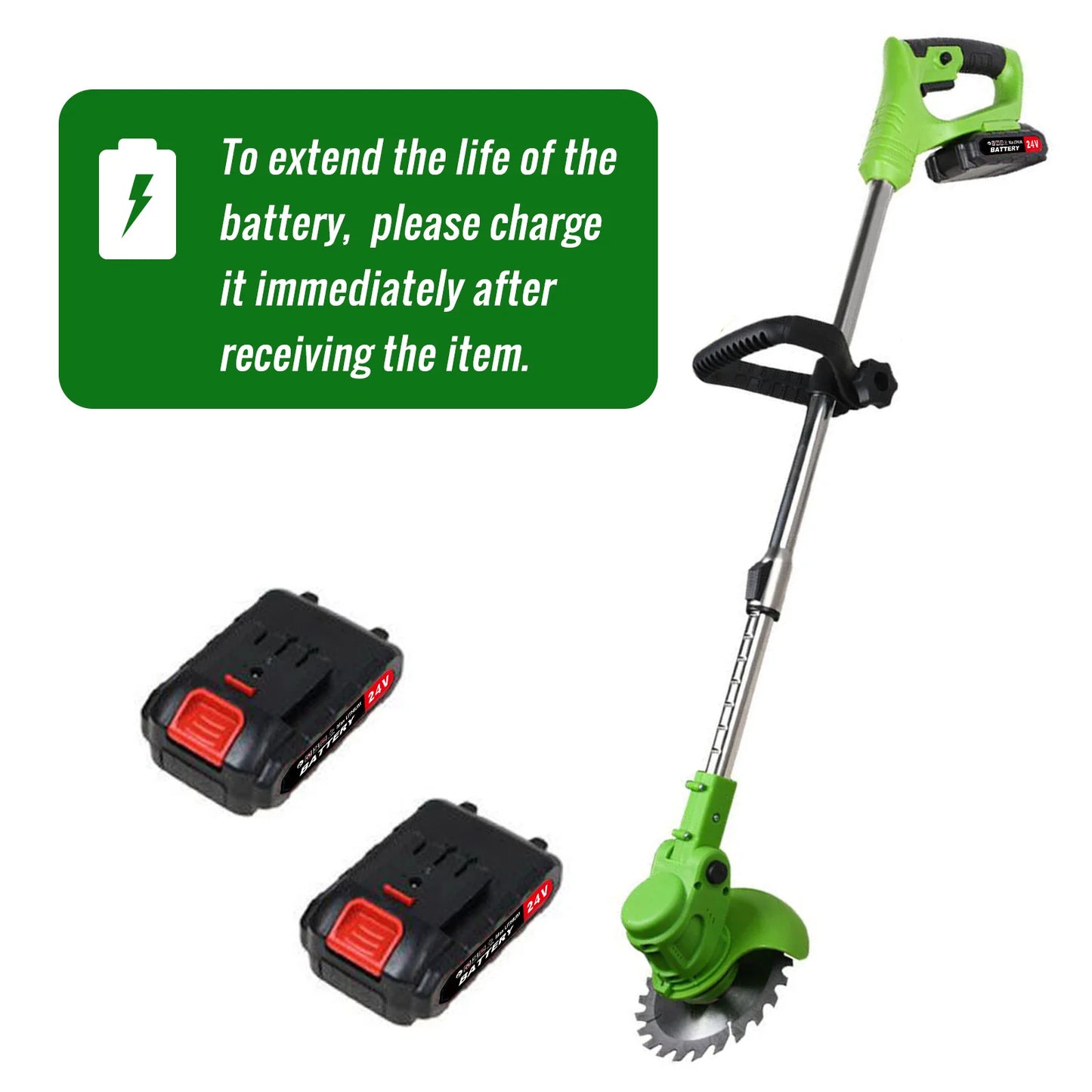 Cordless 2in1 Weed Trimmer And Grass Cutter Brushless Motor
