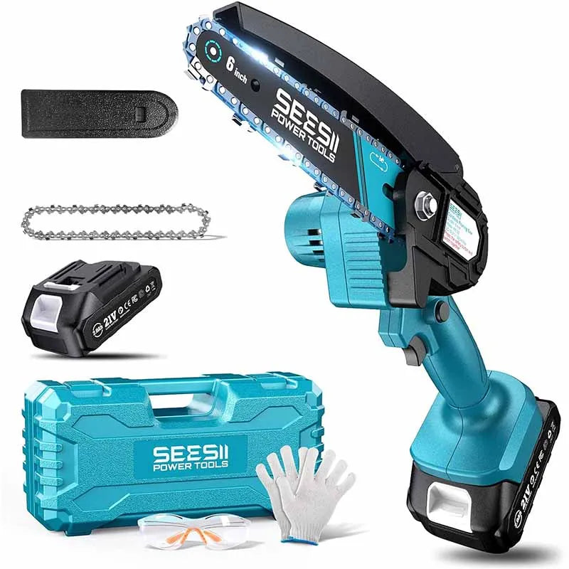 Seesii Cordless Mini Chainsaw For Garden And Home Use