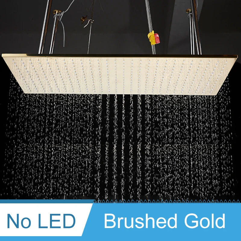 Shinesia LED Bathroom Shower System Ceiling Mounted Rainfall