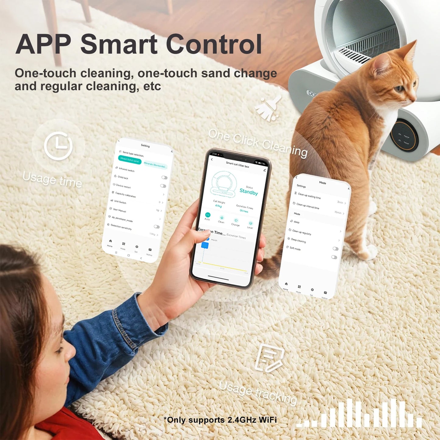DOEL Automatic Self-Cleaning Litter Box With App Control For Multi-Cat