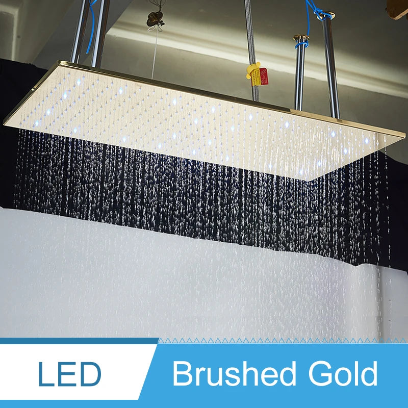 Shinesia LED Bathroom Shower System Ceiling Mounted Rainfall