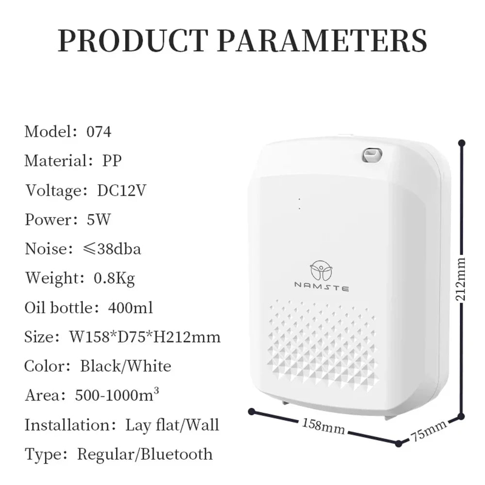 NAMSTE Smart Aroma Diffuser For Large Rooms With Bluetooth Control