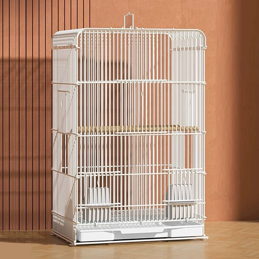 Wrought Iron Parrot Cage Portable With Removable Tray