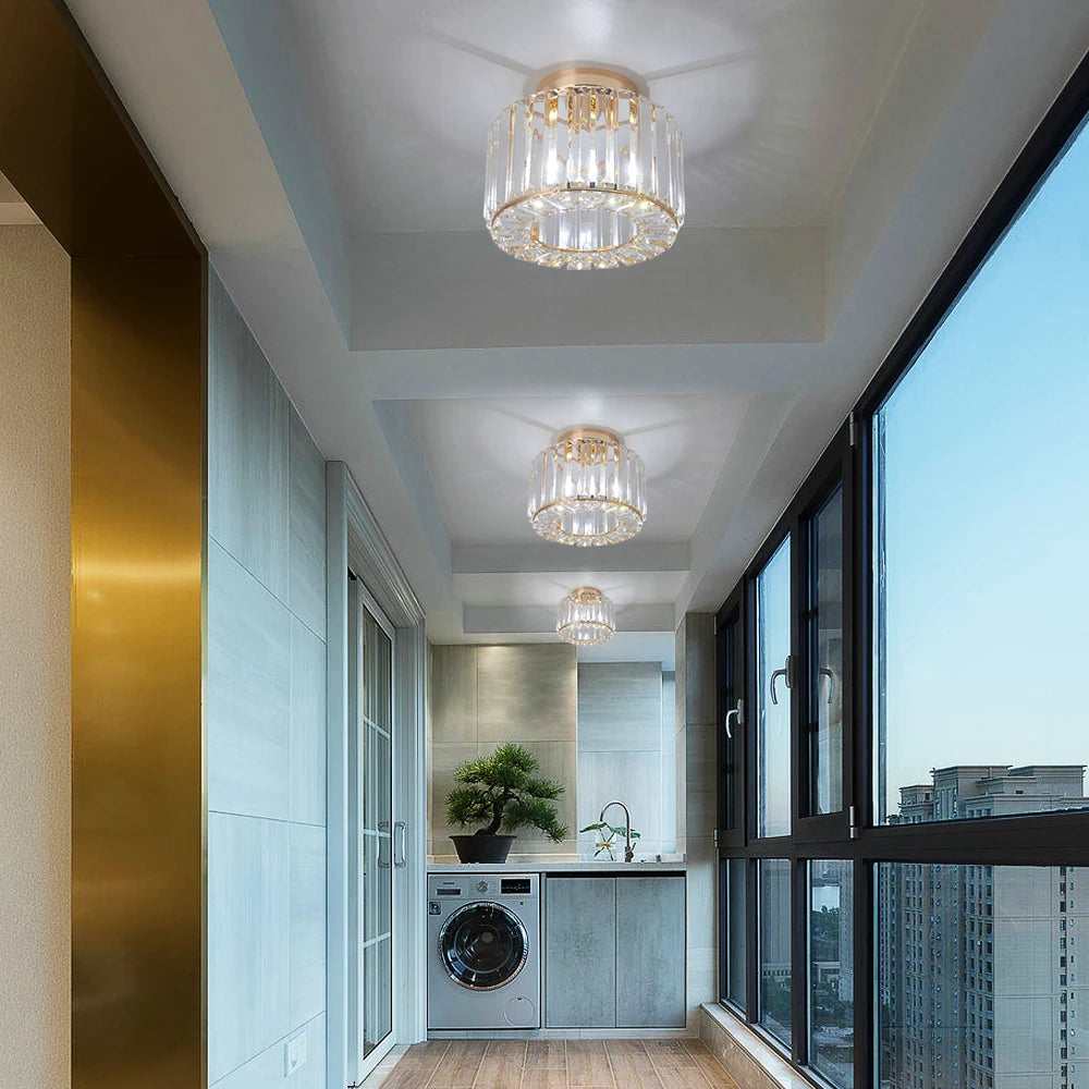 GreeLustr Luxury Led Crystal Pendant Ceiling Light For Bedroom Dining