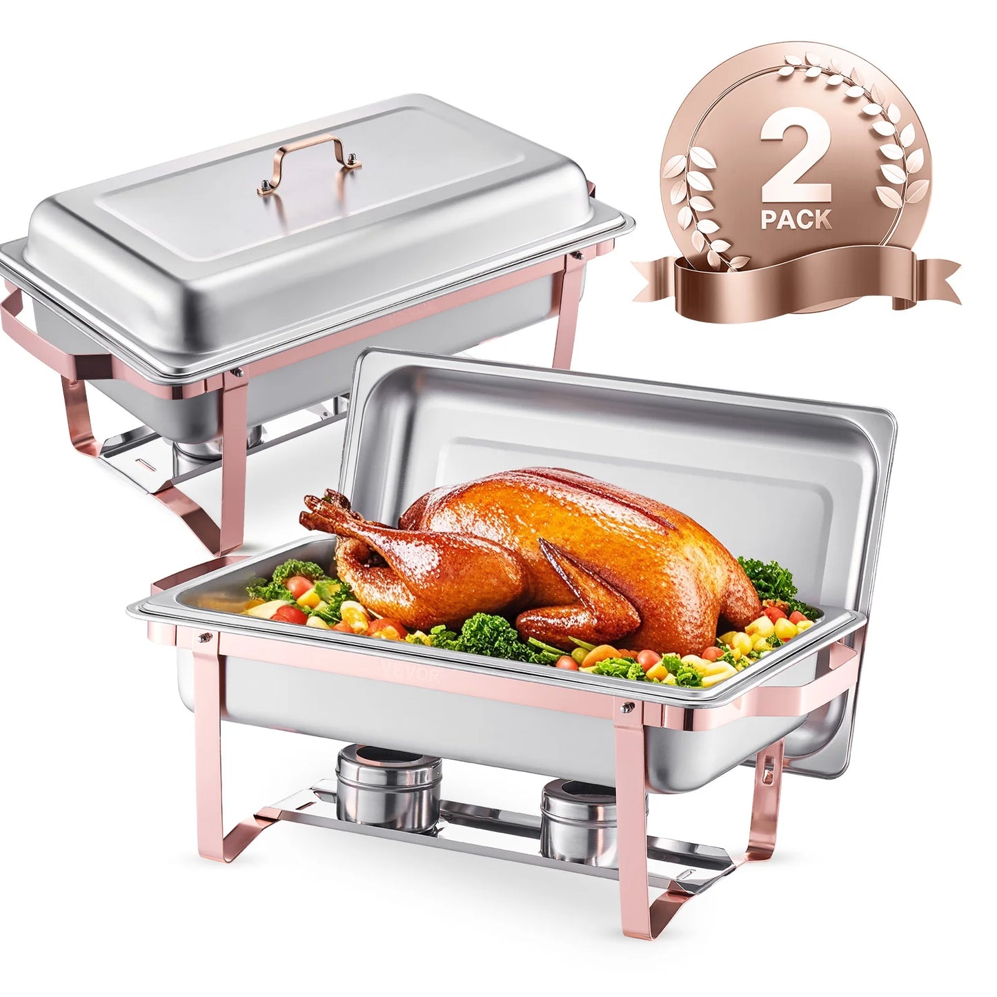 SucceBuy Commercial Chafing Dish Buffet Catering Food Warmer Set