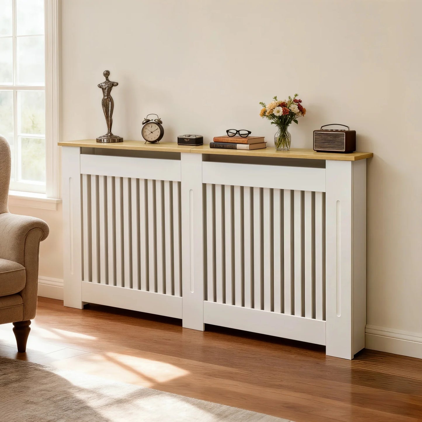 Radiator Cover Guard For Home Living Room MDF Wood Grain