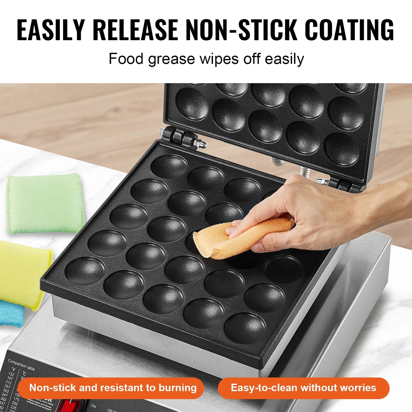 VEVOR 25-Plate Electric Mini Dutch Pancake Maker