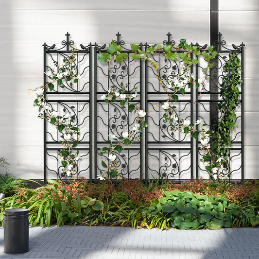 Decorative Garden Trellis Fence Metal Powder Coated For Climbing Plants