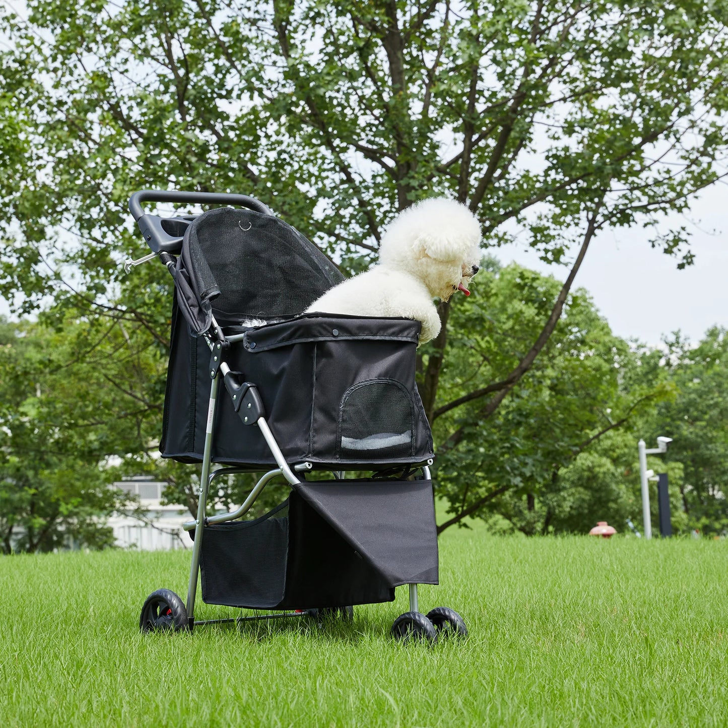 JHK 3 Wheel Foldable Pet Stroller for Dogs and Cats