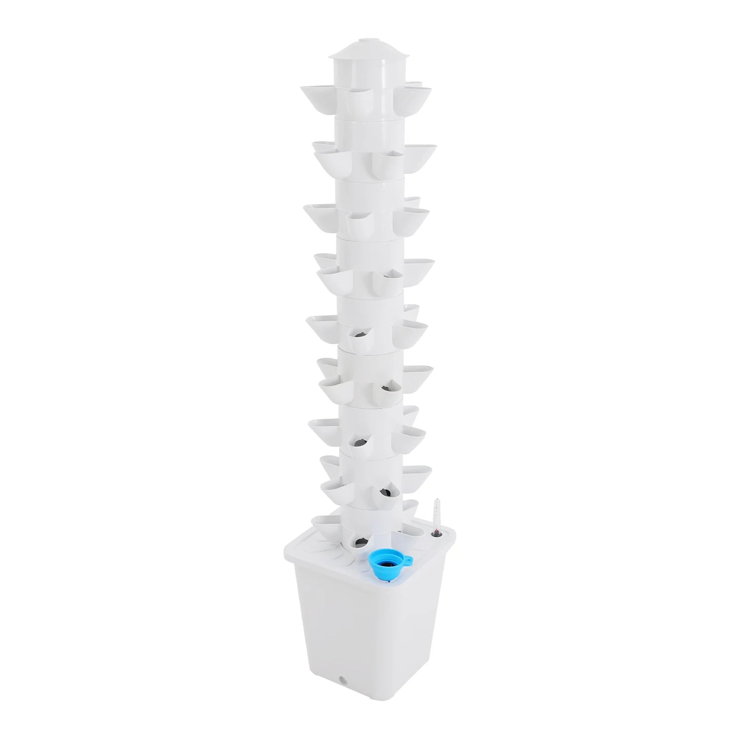 Hydroponic Vertical Garden Tower With 45 Holes For Balcony Greenhouse