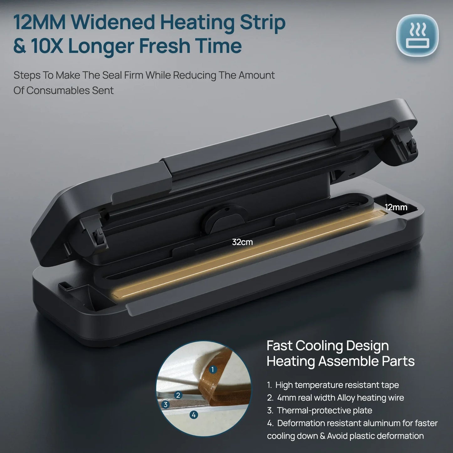 Vakumar Automatic Vacuum Sealer Machine For Sous Vide Household Use