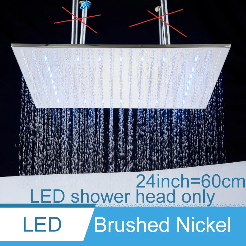 Shinesia LED Bathroom Shower System Ceiling Mounted Rainfall