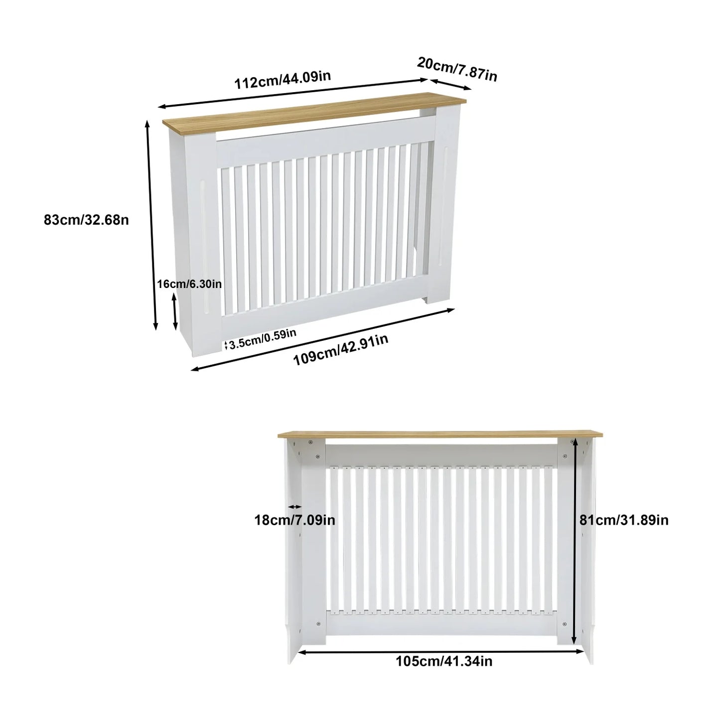 Radiator Cover Guard For Home Living Room MDF Wood Grain