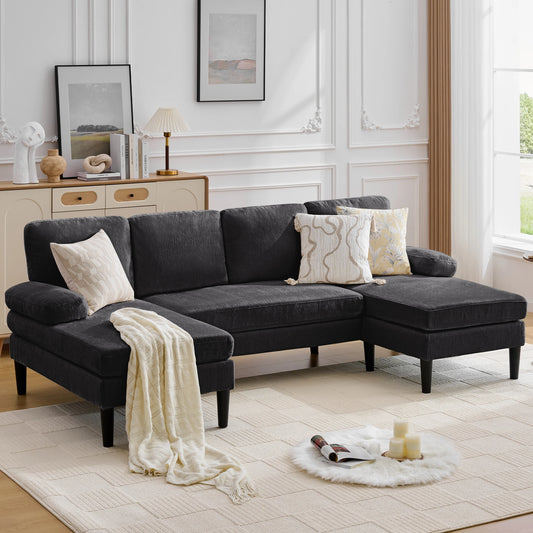 Korsor Modern U Shaped Sectional Sofa With Removable Cushions